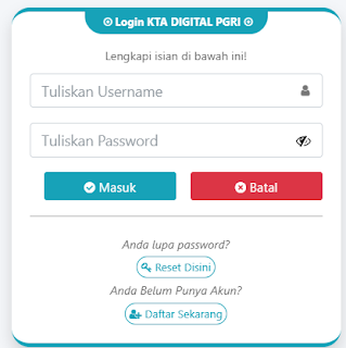 Register PGRI Lingga - Persatuan Guru Republik Indonesia Cabang Lingga